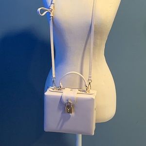 EUC cream colored box bag